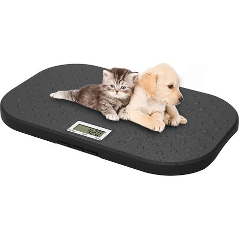 Grande Balance pour Animaux de Compagnie, Balance numérique de Haute précision de 10 g, Capacité maximale 40 kg, Couleur Noire (1/5)