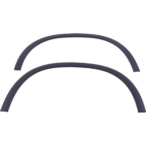 1 Pair of Heavy Duty ABS Front Wheel Arch-Shaped Protective Trims, Anti-Shock Wheel Splash Guard Renovation Material (1/5)