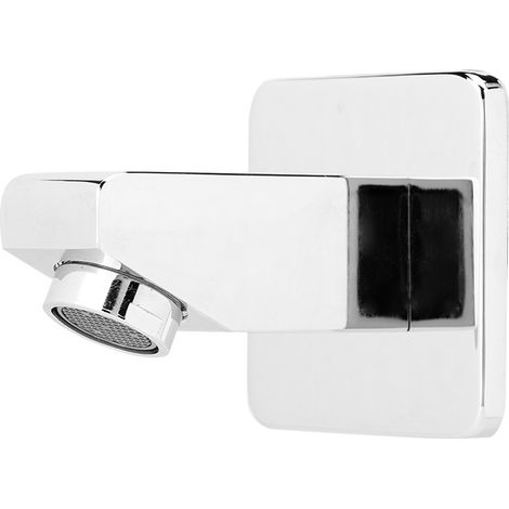 Bec de robinet de douche encastré en cuivre, forme carrée, filetage G1/2 po, accessoires de douche (1/5)