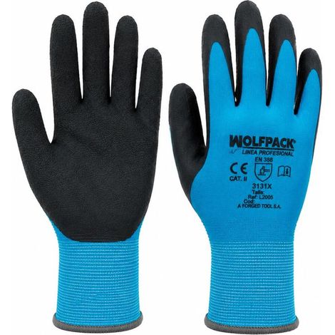Guante de látex foam impermeable 7" para trabajo (1/5)
