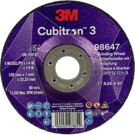 Cubitron 98647 Disque à ébarber Diamètre 125 mm Ø de perçage 22.23 mm 10 pc(s)