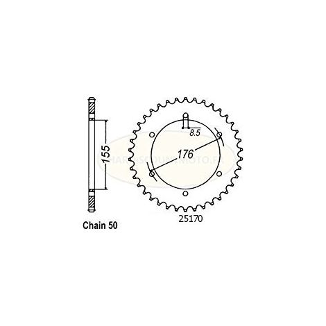 COURONNE TRIUMPH 955I MONO 02- DIVERS 25170CZ42