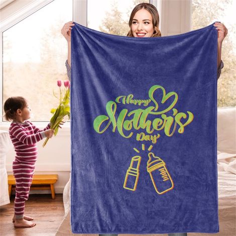 Couverture Décorative à Offrir en Polyester Pratique 140x200 cm - Idée Cadeau pour Mère (1/5)
