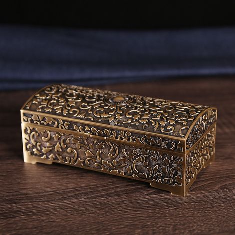 Bracelet, collier, boîte à bagues, boîte à bijoux, métal (1/5)