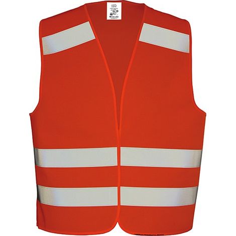 Gilet haute visibilité FORTIS 100%PES,Taille L,orange (1/4)