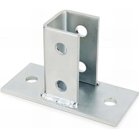Index – Supports pour charges lourdes – Base rectangulaire U M12 – Compatible colliers tuyauteries et câblage – 12 unités (1/2)
