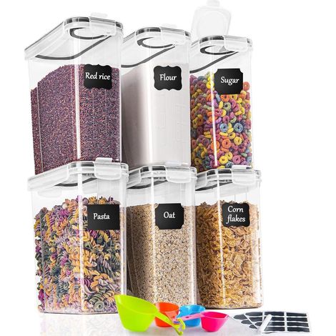 Vorratsdosen Set 6 Stück, 2.5L Luftdicht Frischhaltedosen Küche Organizer (1/5)