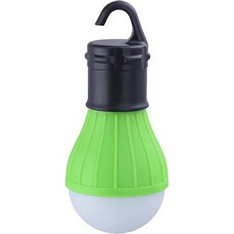 (Vert) Équipement de camping portable, lanterne de camping suspendue à 3 LED, lumière douce, lampe LED pour tente et pêche. (1/5)