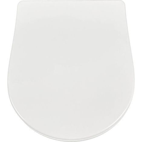 Jacob Delafon – Abattant WC Thermodur E2488900 – Bisagras métalliques inox – Installation rapide – Résistant jusqu'à 150 kg – Compatible Odéon Rive Gauche (1/2)
