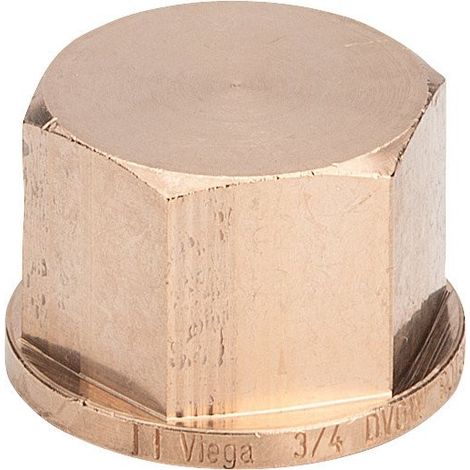 VIEGA 3301 Tappo A Dado Esagonale Ø1"Femmina Bronzo - 268367