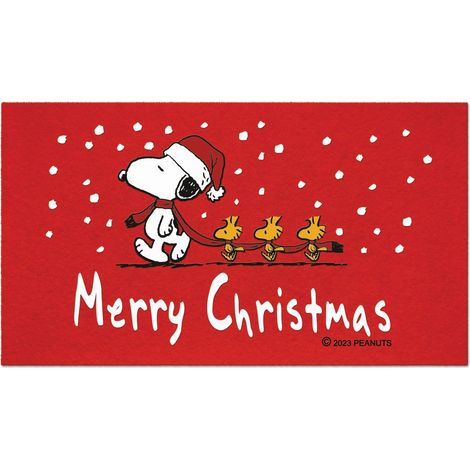 Tappeto di Natale Snoopy 40x70cm Set di 10 - Euroflock Division