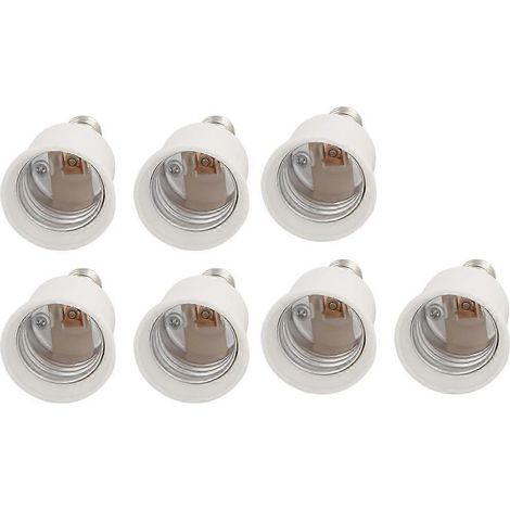Lot de 7 adaptateurs de culot d'ampoule LED E14 vers E27 (699e91b71c38e67b713f03f9b4ca83fb) (1/4)