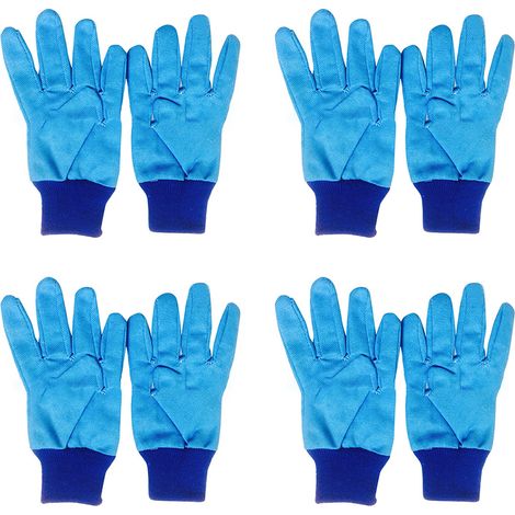 4 paires de gants de jardin avec picots en PVC pour nettoyer le jardin, désherber, planter, arroser (Style 9) (1/5)
