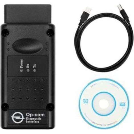 Testeur de diagnostic d'interface USB OPCOM 2012V Can OBD2 Oper Firmware V1.99, noir (1/4)