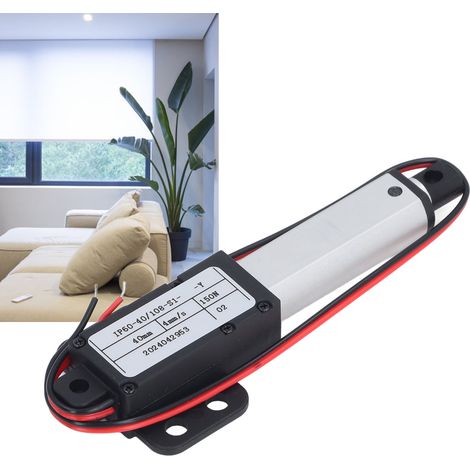 Mit Flügeln, 40 mm Hub, 150 N, Geschwindigkeit von 4 mm/s, geeignet für Sofaroboter, TV-Tische, Schränke, Fensteröffner, Aufzüge, Schubstangen, 24 V. (1/5)