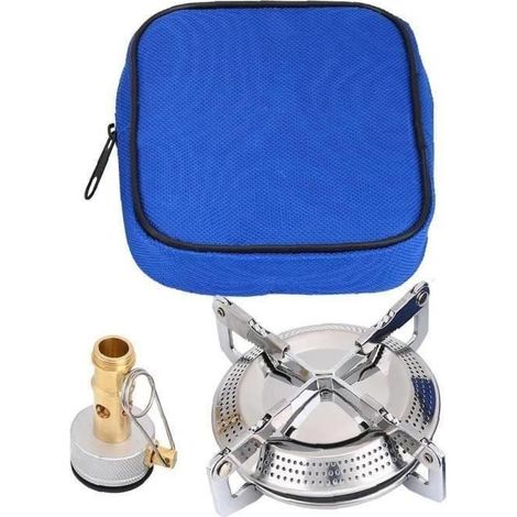 YD Mini-Gaskocher Campingkocher mit tragbarem Campingkocher für Rucksackreisen, Wandern, Trekking, Grillen, Picknicks (1/4)