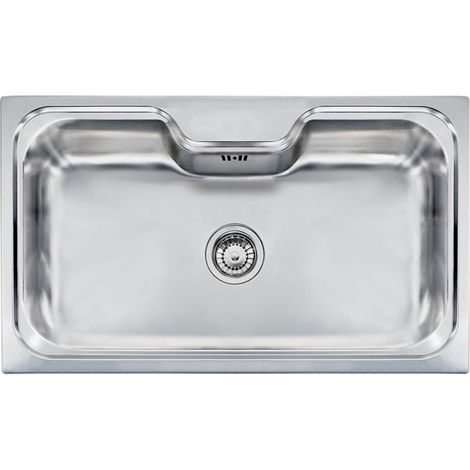Lavello EUREKA UNICO 86x51 1 vasca ACCIAIO INOX (1/6)
