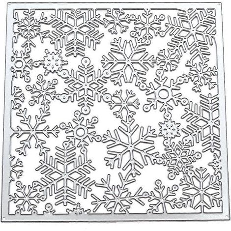 Weihnachtsschneeflocken-Stanzschablone aus Metall für DIY-Scrapbooking-Alben, Papierkarten, Prägeformen und Dekorationen