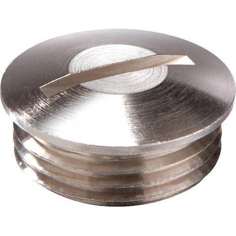 Wiska Tapón de llenado M25 metal color crudo pack 100
