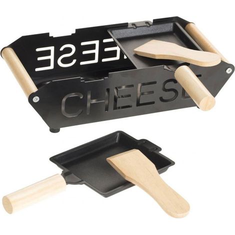 Set Raclette à Bougie pour 2 Personnes - Noir, 23 cm x 10 cm - Livraison Gratuite (1/4)