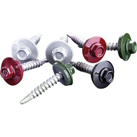 Bimetallschraube 19mm Dichtung 6,0 x 40 mm selbstschneidend