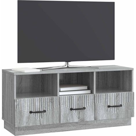 Maison Exclusive - Mobile TV Grigio Sonoma 102 x 34,5 x 47 cm Legno ingegnerizzato
