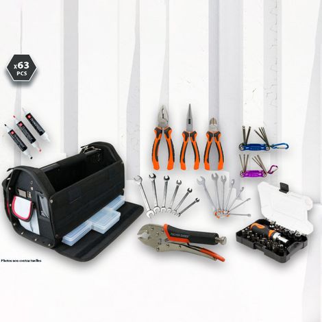 Kit outillage (pinces...) 63 pièces (1/5)