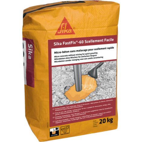 Microcemento per una facile sigillatura SIKA FastFix-60 - 20 Kg
