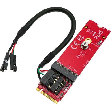 BeMatik - Module de conversion de prise M.2 PCIe E-Key vers M-Key avec USB (1/5)