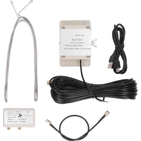 Active Loop Antenna Short Medium Wave Radio Receiving Antenna Built in Low Noise Amplifier DC5‑12V