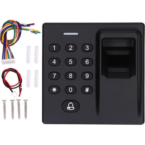 Serrure à empreinte digitale programmable USB ABS pour bureau et maison, alimentation 12V DC (1/5)