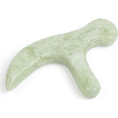 Outil de massage des pieds et d'acupression en jade naturel — Dispositif de soin et de soulagement des pieds