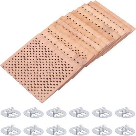 Mèche De Bougie En Bois - 70 X 60 Mm - Pour Fabrication Maison De Bougies En Cire De Soja - 12 Pièces (1/5)