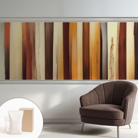 Papier peint intissé décoratif avec colle pour salon chambre et bureau Installation rapide Texture abstraite 250x104 cm (1/5)