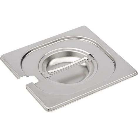 Couvercle pour Bac Inox avec Encoche GN 1/6 - Gastro M