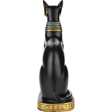 Statuette de chat égyptien en résine, figurine décorative pour la maison, objet de décoration artisanale, cadeau, M