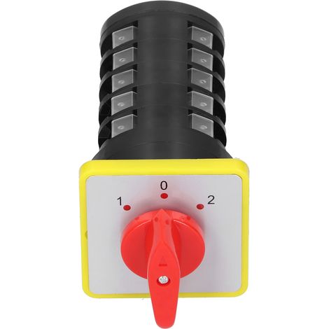 Sélecteur rotatif 3 positions universel pour transfert industriel LW5D-16D1369/5 110-500V 16A (1/5)