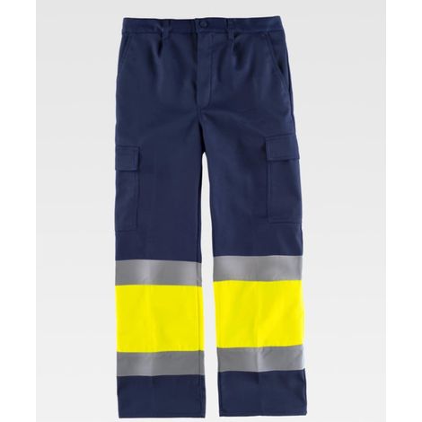 Pantalón para el frío combinado con alta visibilidad y cintas reflectantes C4028 (1/2)