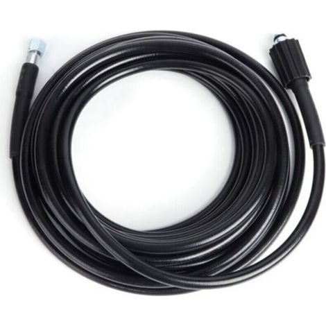 Tuyau haute pression 10 m – Raccord M14/M22 – Renforcé PVC, idéal pour nettoyage automobile professionnel et atelier garage (1/3)