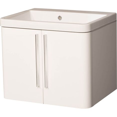 Mobile Lavatoio Sospeso 65,5x50,5x56 cm 2 Ante Montegrappa Novella Dipiù Bianco (1/5)