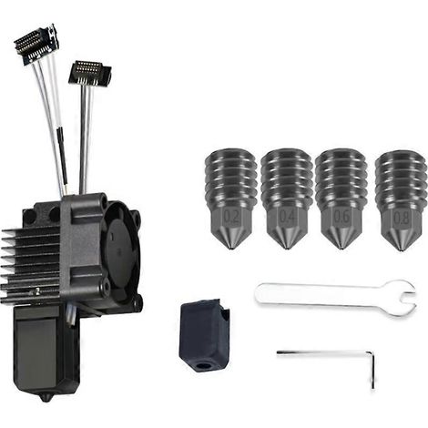 Für Bambu Lab P1P P1 3D-Drucker Hotend-Kit mit Kühlventilator V2.0 Druckkopf mit gehärteten Stahldüsen 3D-Druckteile()