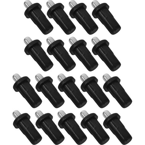 Lot de 50pcs Pivot de Porte à Ressort en Plastique et Fer pour Armoires Charnières de Porte à Ressort Amovibles Fixation Sécurisée de Placard