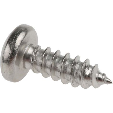 Vis autotaraudeuse RS PRO, N°No. 8 x 13mm, tête Cylindrique, en Acier Inoxydable ( Prix pour Sachet de 100 )