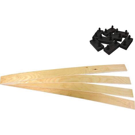ALTOLATTES - Lot de 4 Lattes 63cm + 8 Embouts (1/4)
