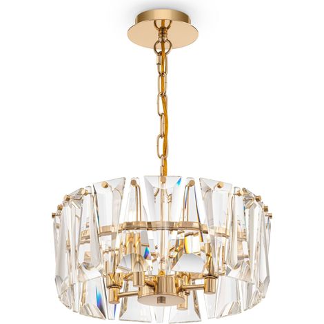 Lampada pendente Modern in Metallo Puntes Oro (1/4)