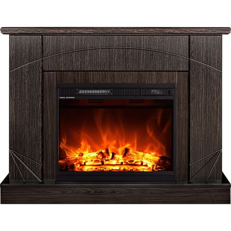 ART FLAME Cheminée électrique - Madeira & Lorance color - 1500W - Flamme 3 couleurs - Wenge (1/4)