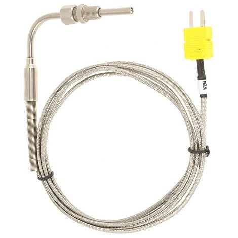Sonde de température EGT type K pour gaz d'échappement, pointe exposée avec connecteur (1/5)