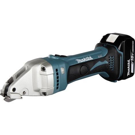 Makita Cisaille à tôle sans fil DJS161RTJ + 2 batteries, + chargeur, + mallette (1/4)