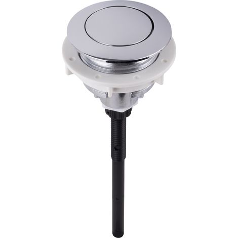 Noyon & Thiebault – Bouton poussoir simple pour mécanisme WC à tige réglable 145mm – Trou de couvercle diamètre 38 à 45mm – Mécanisme de chasse d'eau