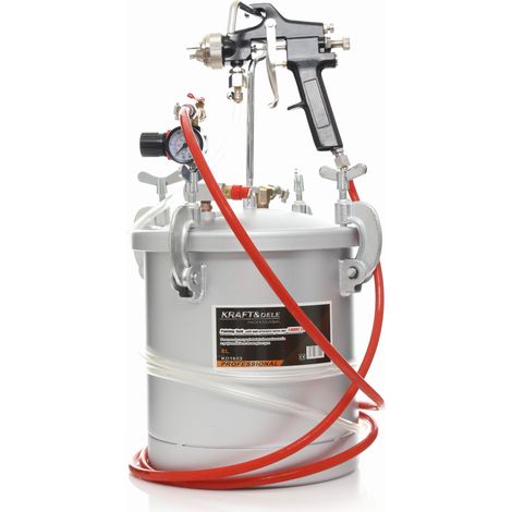 Unité de peinture pneumatique, réservoir de 8 L 1/4", Kraft&Dele (1/5)